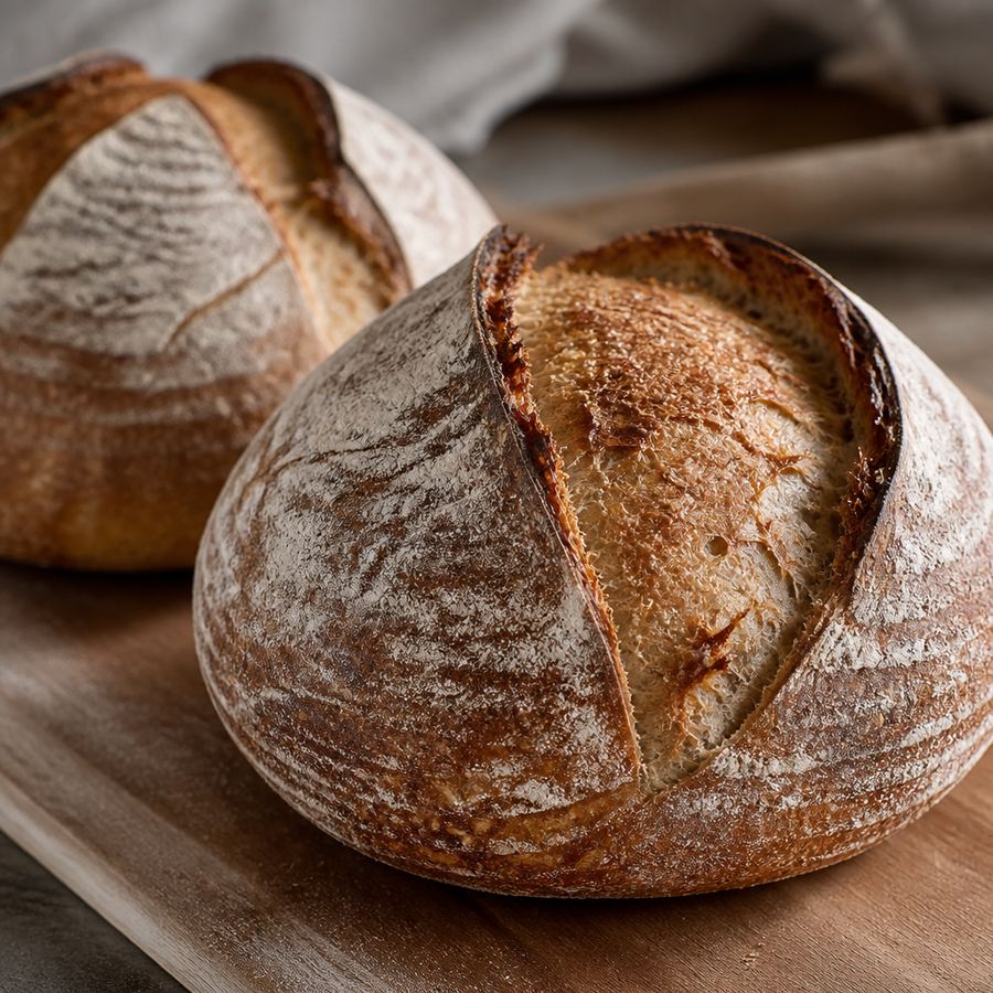 Artisan sourdough loaves