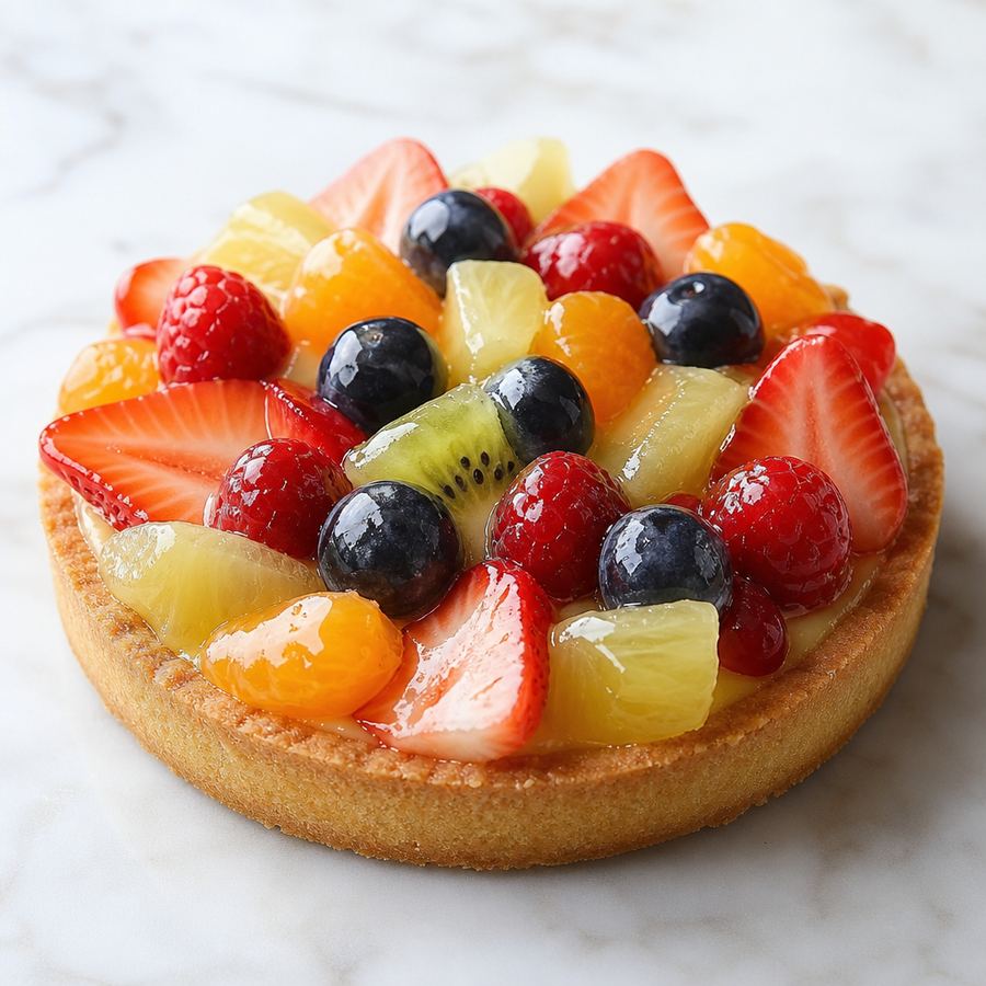 Seasonal fruit tart